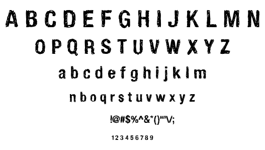 Handvetica font