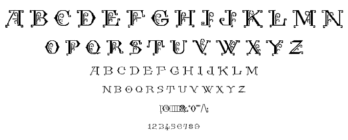 Kingthings Embroidery font