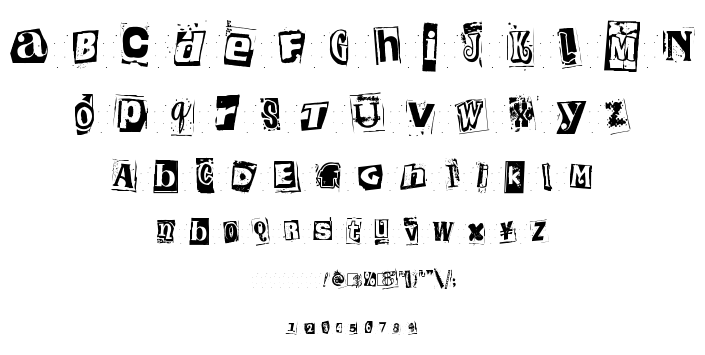 Kingthings Extortion font