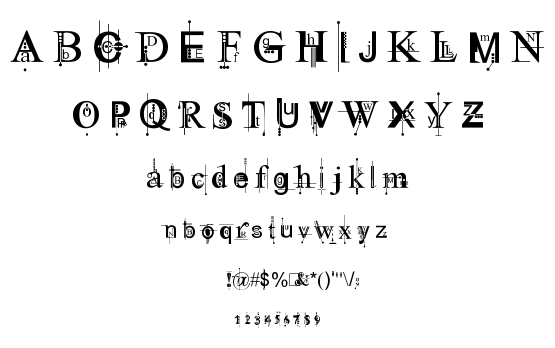 Kingthings Pique’n’meex font