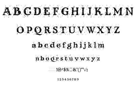 Kingthings Scrybbledot font