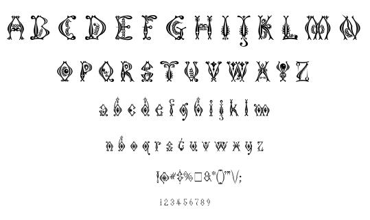 Kingthings Tendrylle font