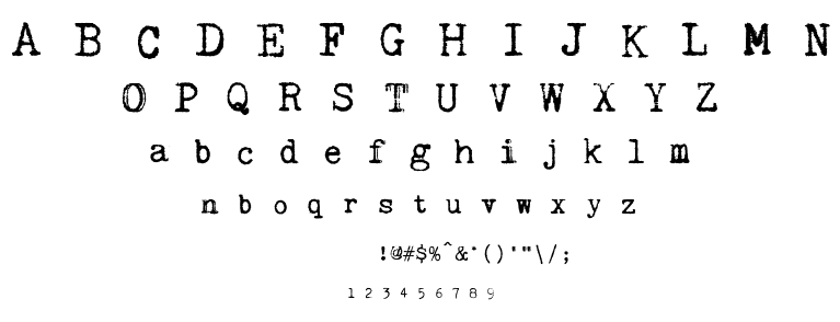 Kingthings Trypewriter 2 font