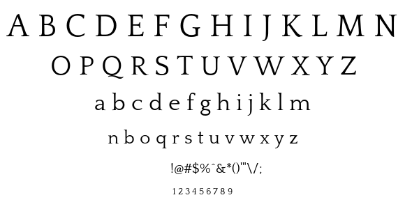 Quattrocento Roman font