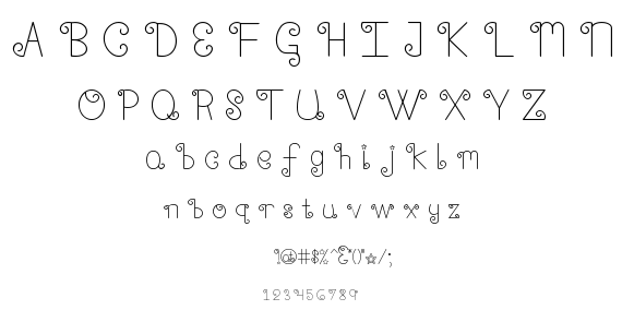 Shooting Stars font