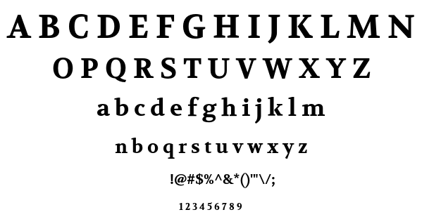 Volkhov font