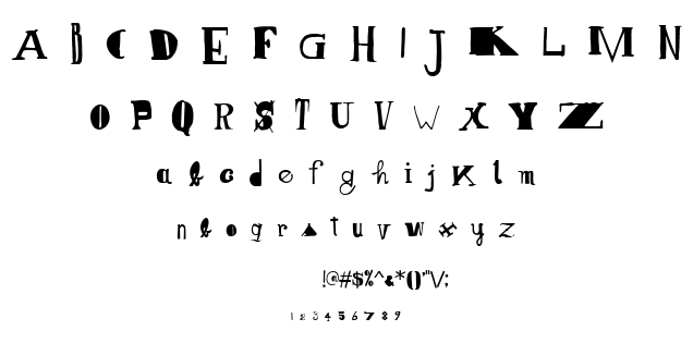 Senza cuore font