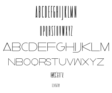 Taller Evolution font