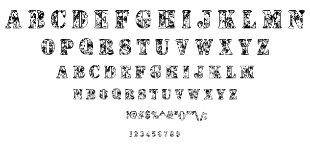 Camouflage font