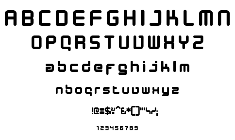 Designer Block font