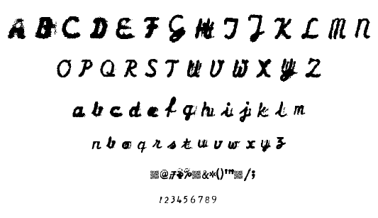 Dirty Olympia font