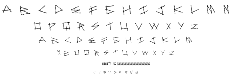 Dot Sticks font
