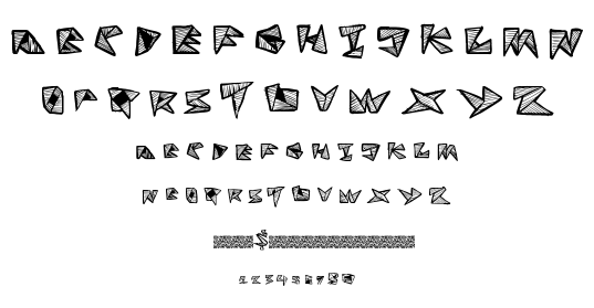 Fold Line font