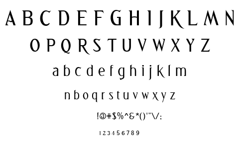 Greetings font