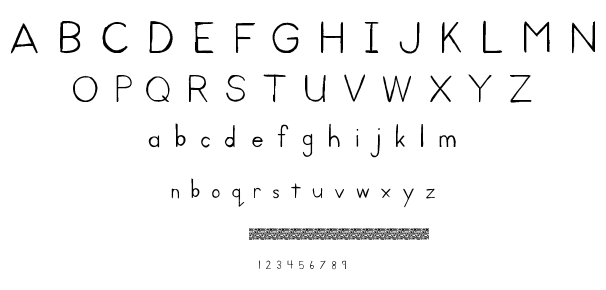 Kid Print font