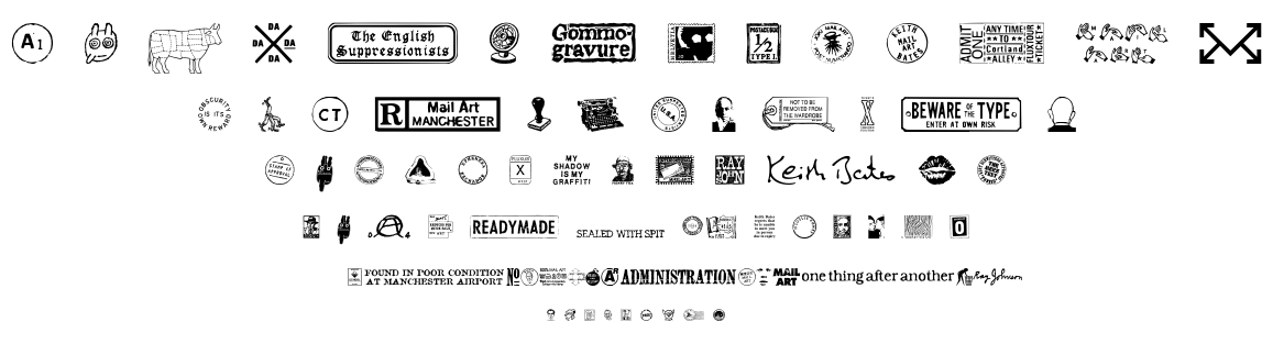 Mailart Graphics font