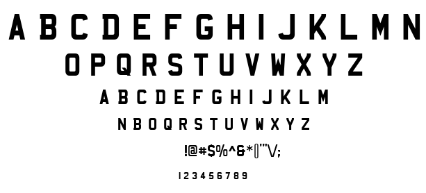 Mandatory font