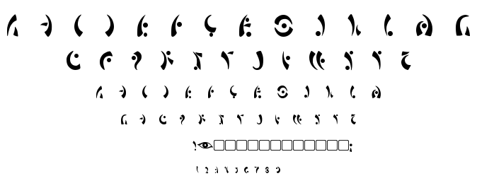 Maras Eye font