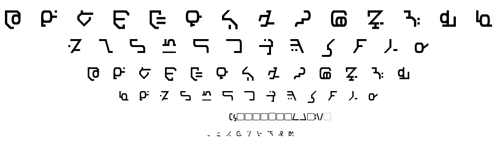 Modern Destronic font