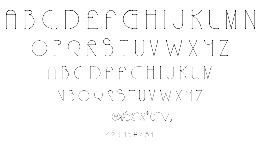 Polyline font