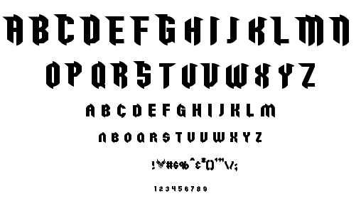 Razor Claw font