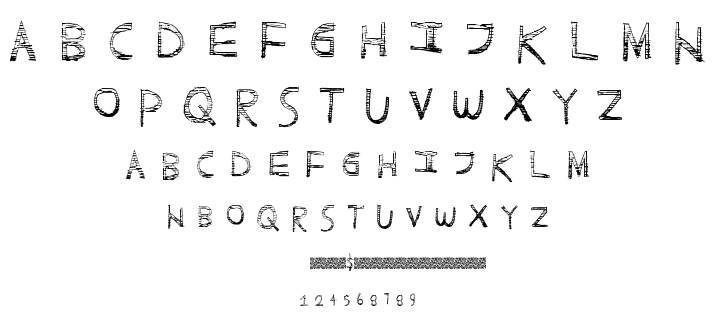 Scratchy Fun font