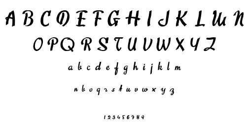 Sweet About font
