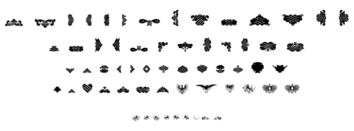 Unpublished Ornaments font