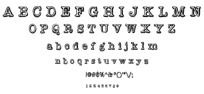 Vintage One font