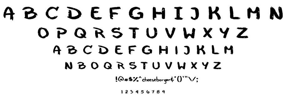 Cheeseborger font