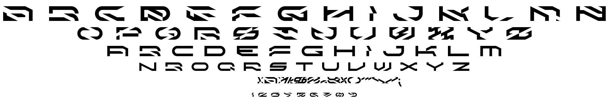 KleenBlades Ldr font