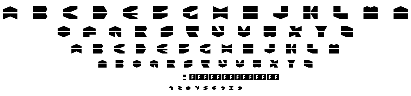 Ldr Hexatron font