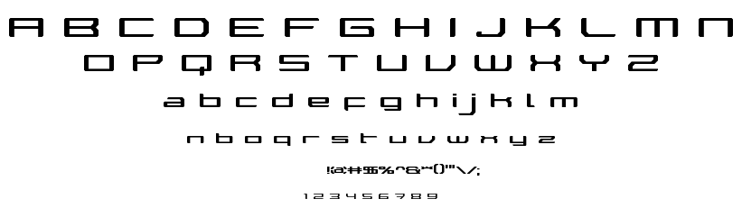 Walker Bot Ldr font