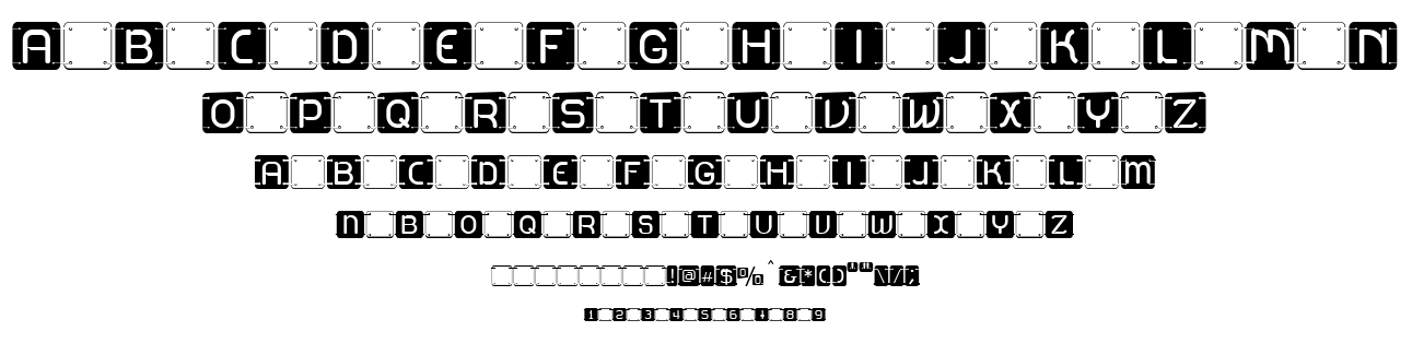 U2 Metalona font