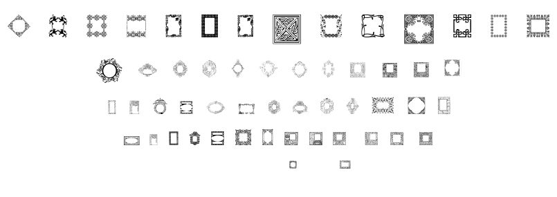 Caixinhas Decorativas font