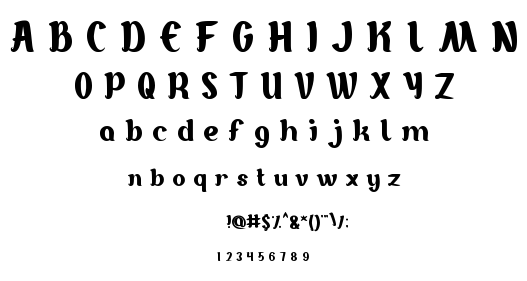 Goddess of Fortune font