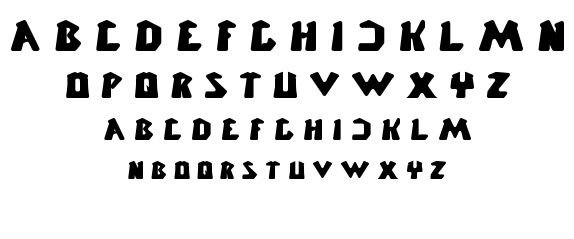 CHUNKY BAR font