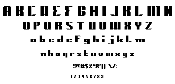 MACHINE GUN font