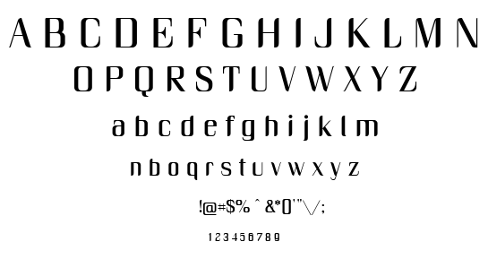 Unique font