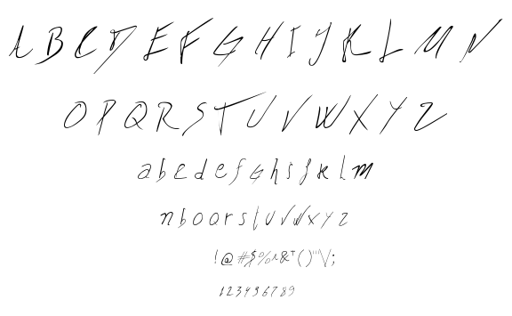 Biffe’s Calligraphy font