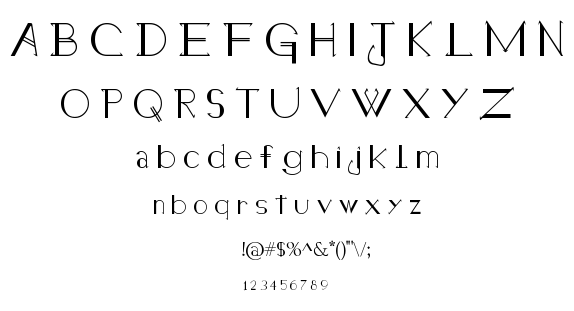 Holitter Halfimp font
