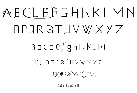 Holitter Gothic font
