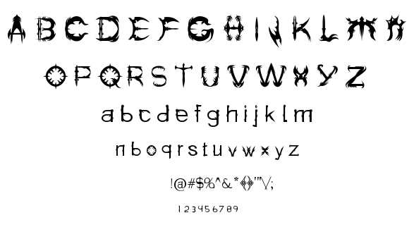Holitter Spike font