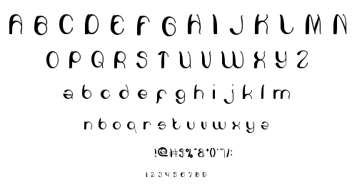 heart and love font