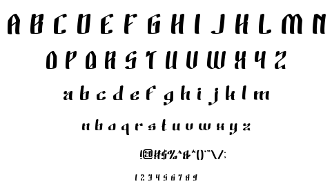 Wino Sutarmin Kadir font