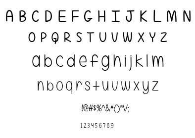 A Little Mixed Up font