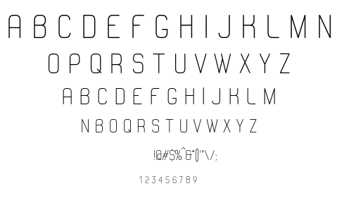 AC Line font