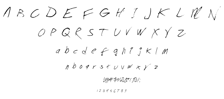 Chicken Scratch font