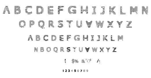 Behind Dirty Blinds font
