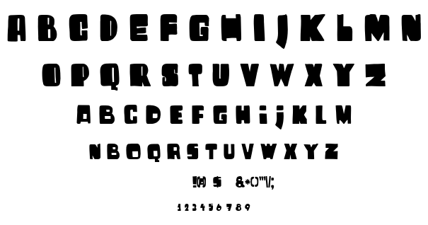 DK Harrumph font